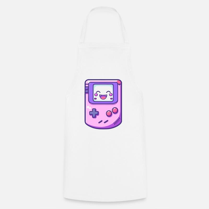 Cute Game Boy - Cooking Apron - white