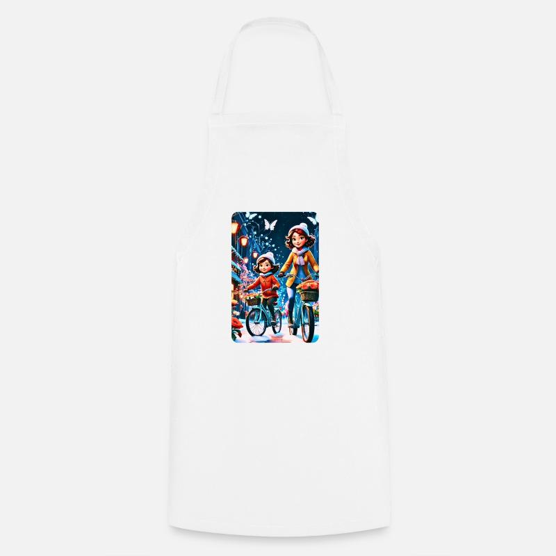 personalisiertes Design-Muttergeschenk - Kochschürze - Weiß