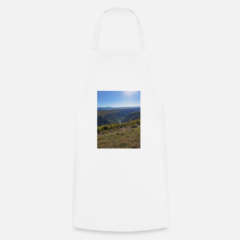 Mountains - Cooking Apron - white