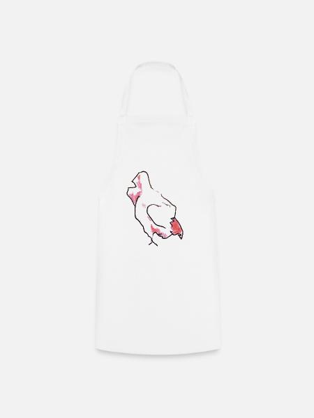 Huhn - Henne - Kochschürze - Weiß