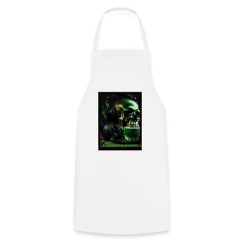 St. Patrick‘s Day - Kochschürze - Weiß - Vorne - AI Model Male 185 dark (185cm)
