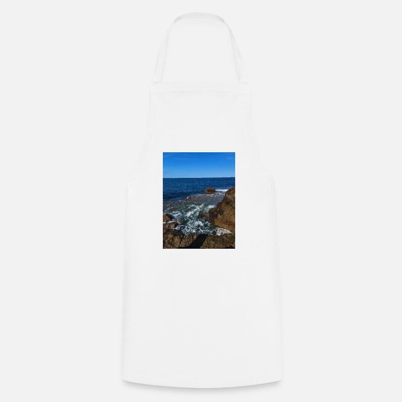 Crashing waves - Cooking Apron - white