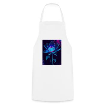 Flourish in the Void - Cooking Apron - white - Front - AI Model Male 185 dark (185cm)