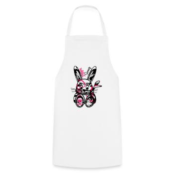 Lapin - Tablier de cuisine - blanc - Devant - AI Model Male 185 dark (185cm)