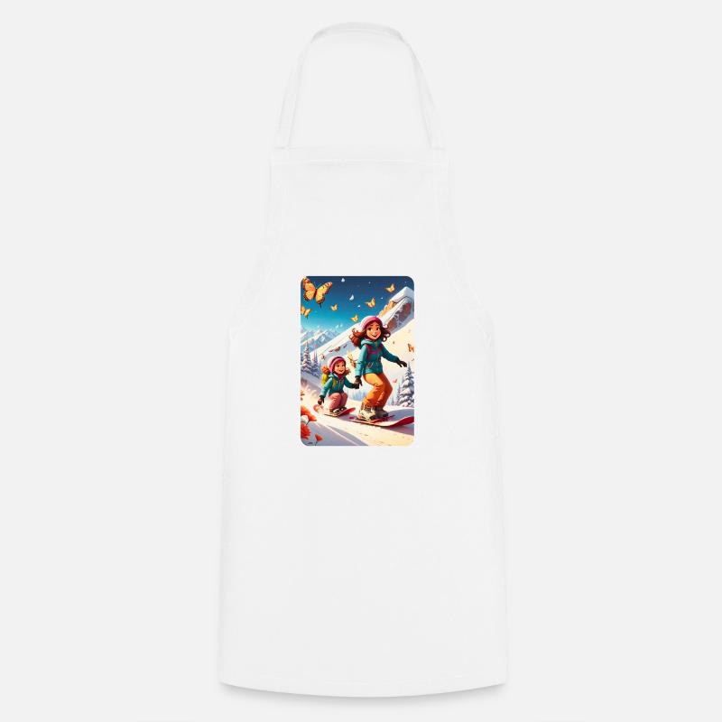 personalisiertes Design-Muttergeschenk - Kochschürze - Weiß