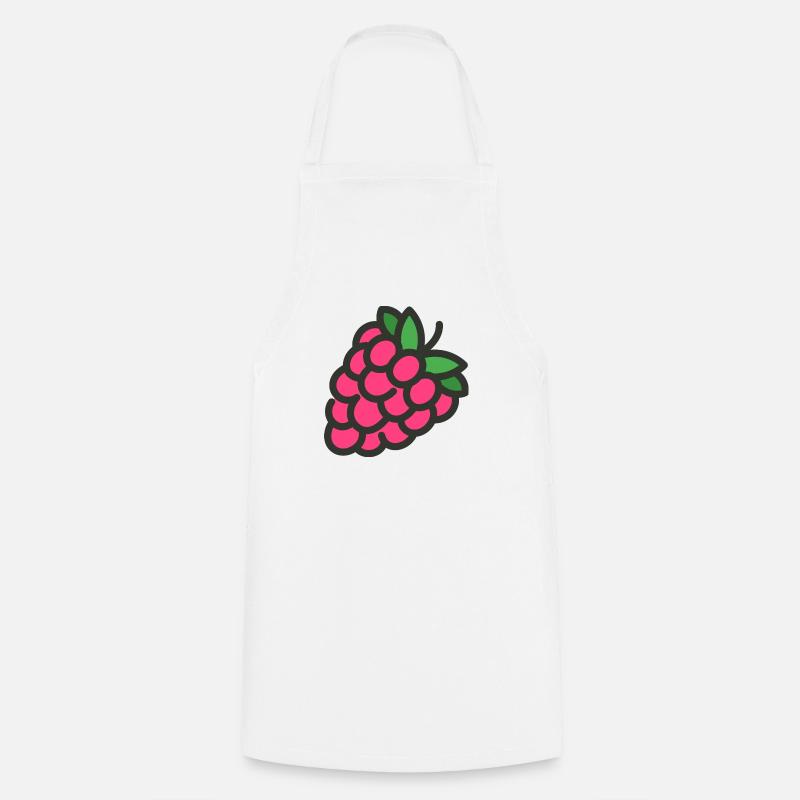 Raspberry t-shirt - Cooking Apron - white