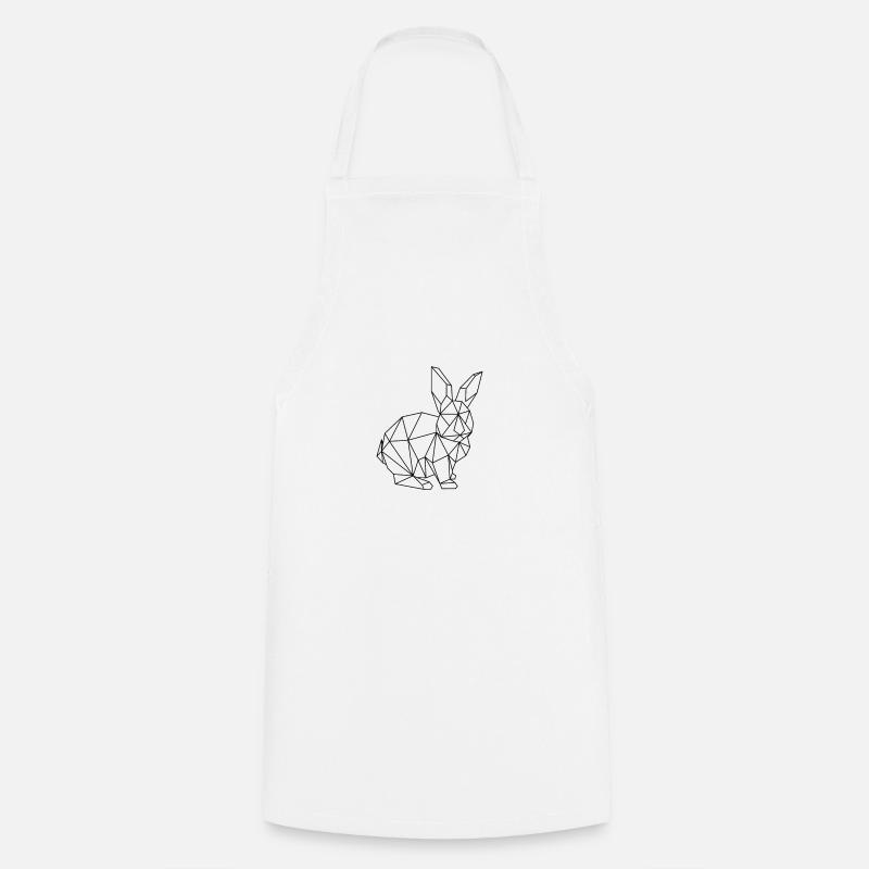 Easter Bunny Bunny Geometric Bunny Rabbit - Cooking Apron - white