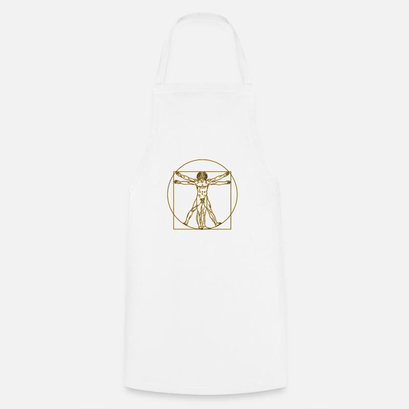 HOMME VITRUVIOUS - Tablier de cuisine - blanc