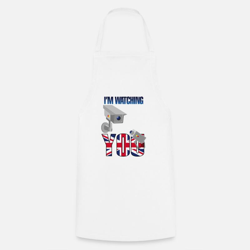 I'm watching you - Cooking Apron - white
