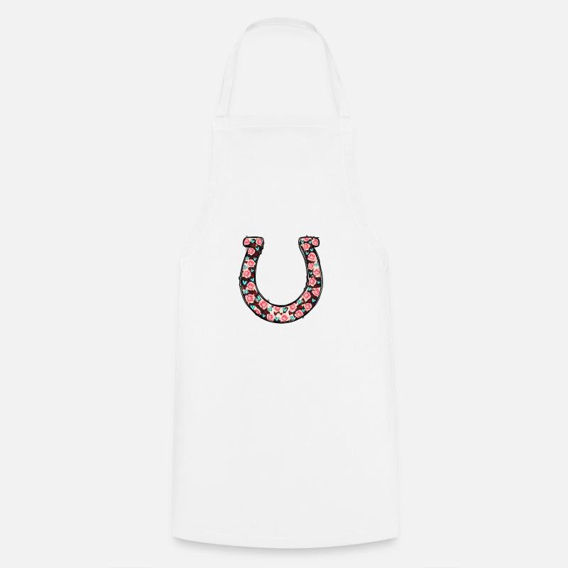 Horseshoe - Cooking Apron - white