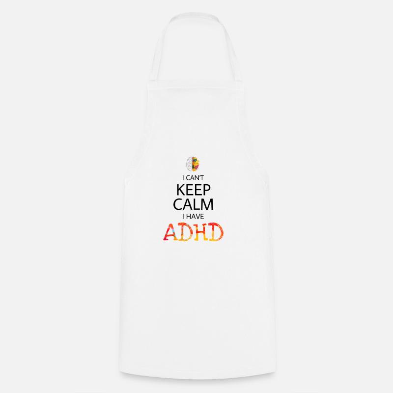 ADHD - Cooking Apron - white