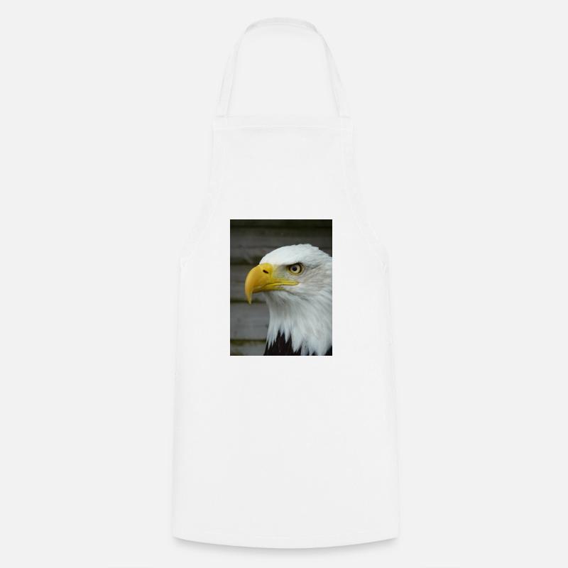 American Bald Eagle - Cooking Apron - white