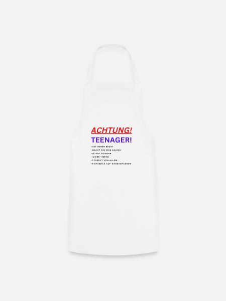 TEENAGER rechte - Kochschürze - Weiß