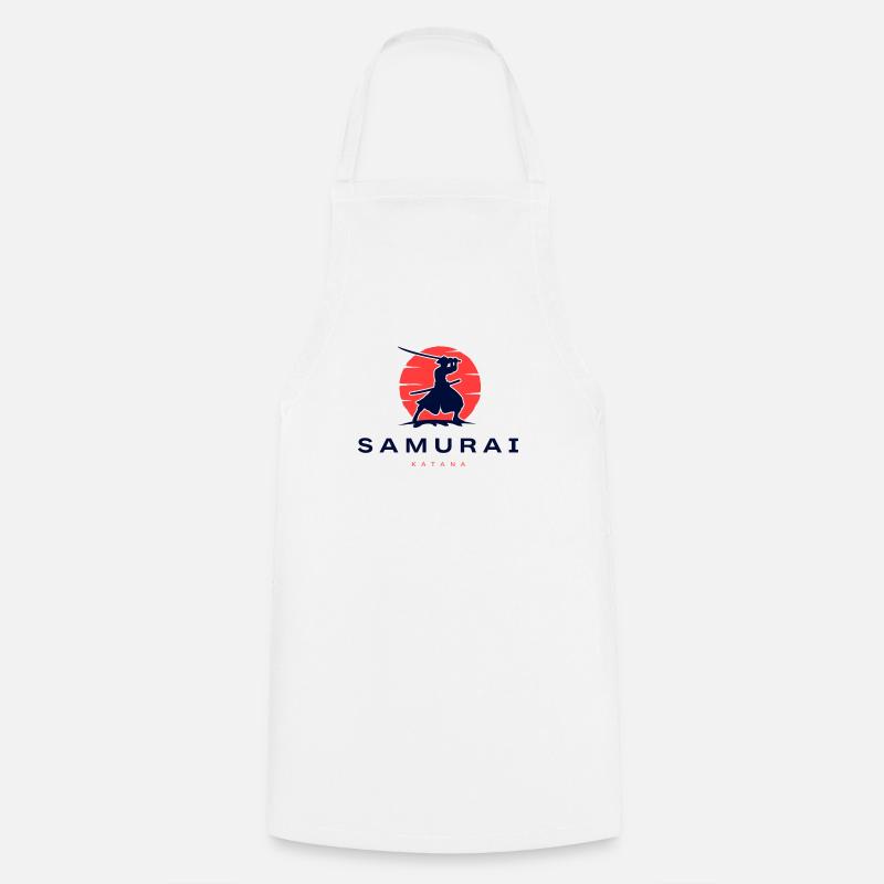Samurai - Cooking Apron - white