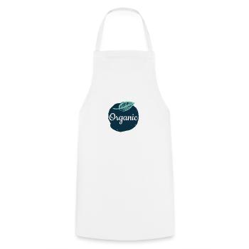 Vegan vegetarian animal welfare gift idea - Cooking Apron - white - Front - AI Model Male 185 dark (185cm)