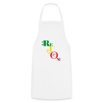 Logo meeting metissage 04 v2 - Cooking Apron - white - Front - AI Model Male 185 dark (185cm)