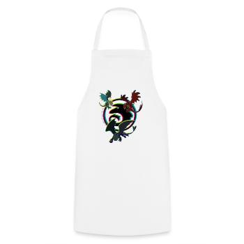 How To Train Your Dragon Logo With Dragons - Cooking Apron - white - Front - AI Model Male 185 dark (185cm)