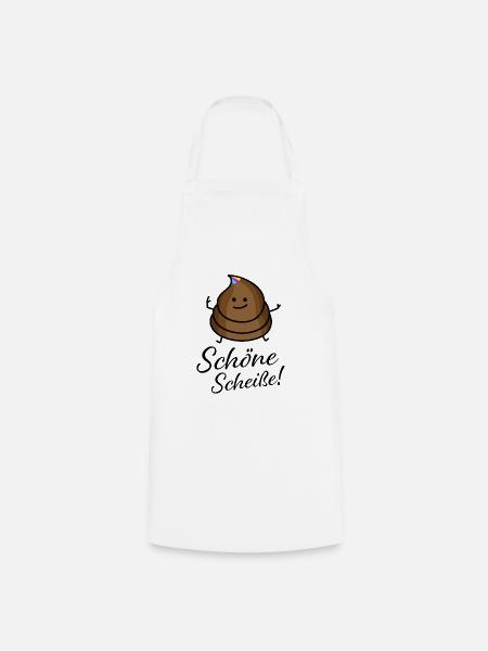 Schöne Scheiße - Kochschürze - Weiß