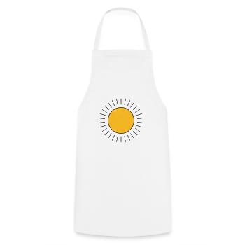 Soleil - Tablier de cuisine - blanc - Devant - AI Model Male 185 dark (185cm)