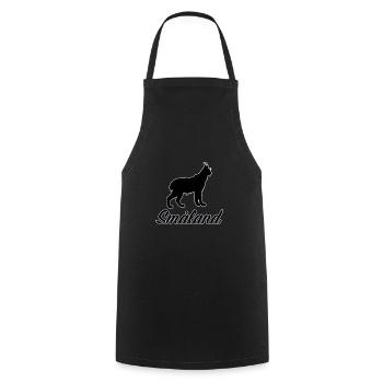 Småland Lynx Suède Région Suède Sud Aperçu - Tablier de cuisine - noir - Devant - AI Model Male 185 dark (185cm)