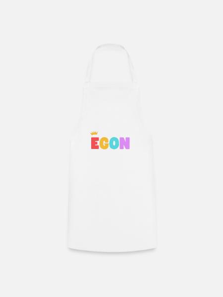 Egon! Personalisierbar - Kochschürze - Weiß