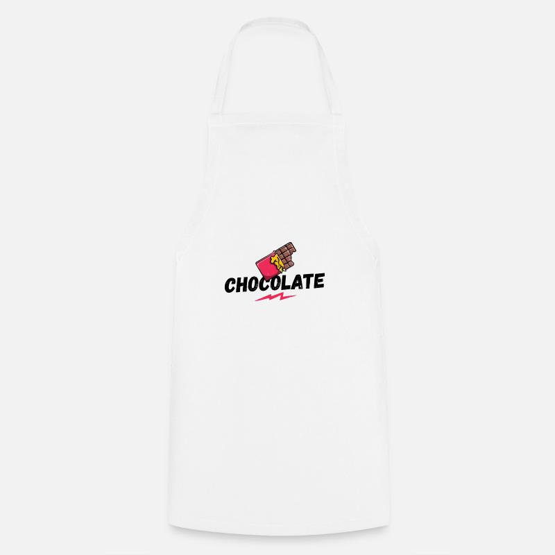 Chocolate, chocolate, sweets, chocolate fan - Cooking Apron - white