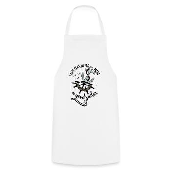 MARIN ANCRE MARINS MARINS MARINS MARINS SEA MOIN CÔTE MOTIFS - Tablier de cuisine - blanc - Devant - AI Model Male 185 dark (185cm)