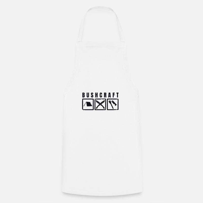 Bushcraft - Tablier de cuisine - blanc