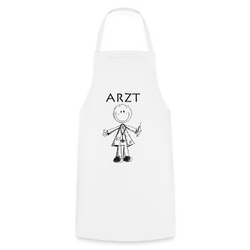 Arzt Comic - Ärzte - Medizin - Mediziner -Geschenk - Kochschürze - Weiß - Vorne - AI Model Male 185 dark (185cm)