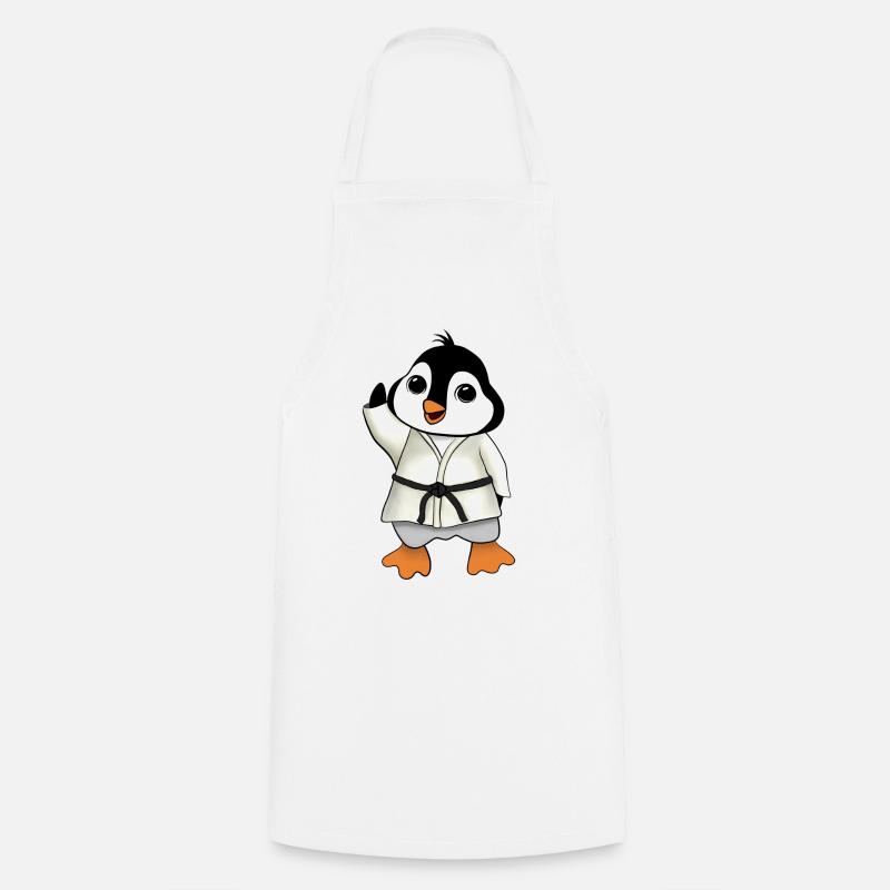 MA penguin - Cooking Apron - white