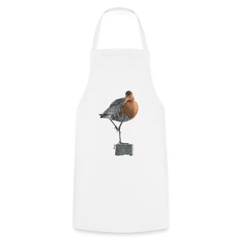 East Frisia Collection: Shore Snipe - Cooking Apron - white - Front - AI Model Male 185 dark (185cm)