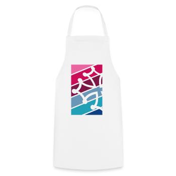 Croix Occitane multicolore - Tablier de cuisine - blanc - Devant - AI Model Male 185 dark (185cm)