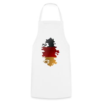 Germany Flag German Flag Used Look Home - Cooking Apron - white - Front - AI Model Male 185 dark (185cm)