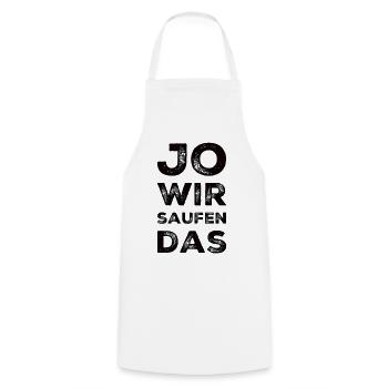 Wir Saufen Das - Kochschürze - Weiß - Vorne - AI Model Male 185 dark (185cm)