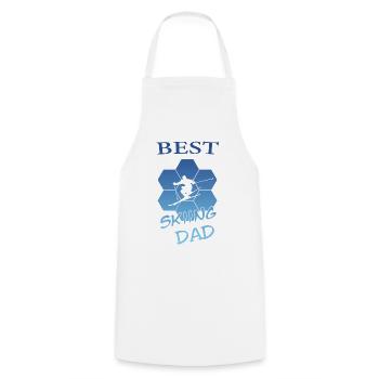 best skiing dad - Kochschürze - Weiß - Vorne - AI Model Male 185 dark (185cm)