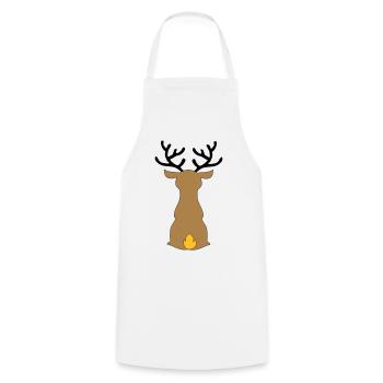 Funny gifts for Christmas - Cooking Apron - white - Front - AI Model Male 185 dark (185cm)