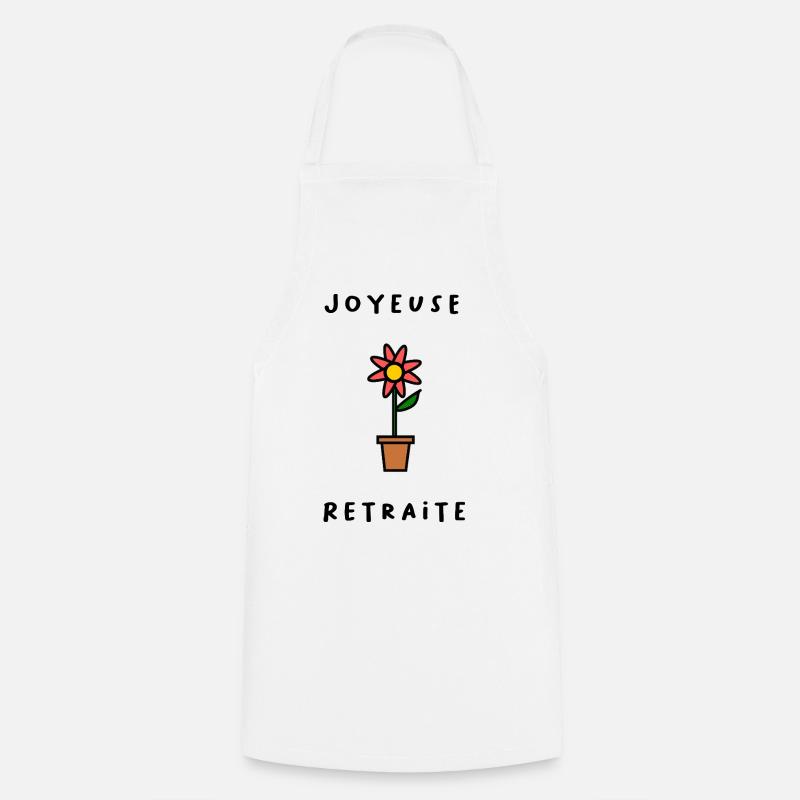 RETRAITE. RETRAITE. RETRAITEE. RETRAITE - Tablier de cuisine - blanc