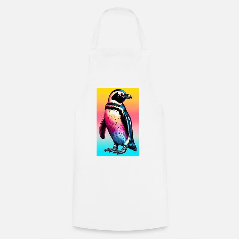 Pinguin - Kochschürze - Weiß
