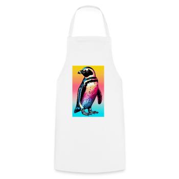 penguin - Cooking Apron - white - Front - AI Model Male 185 dark (185cm)