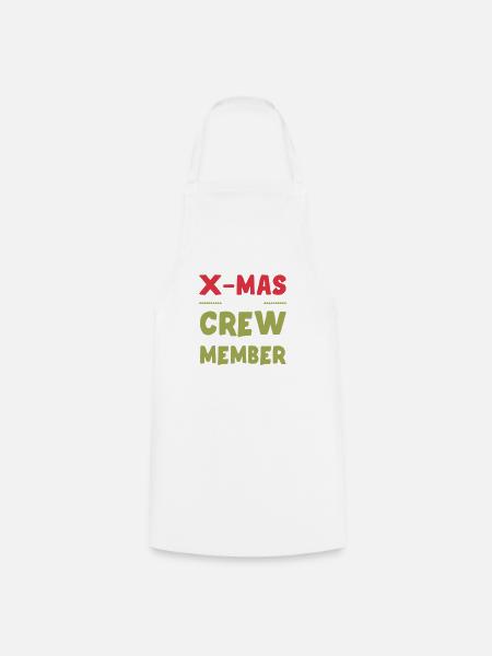 X-Mas Crew Mitglied - Kochschürze - Weiß