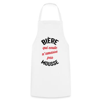 Rolling beer doesn't build foam - Cooking Apron - white - Front - AI Model Male 185 dark (185cm)