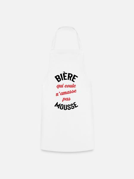 Rolling Beer bildet keinen Schaum - Kochschürze - Weiß