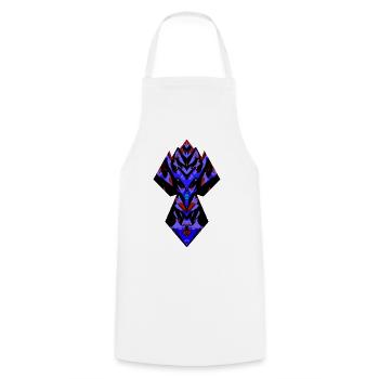 Error God, Black Sigil, Void Guardian - Cooking Apron - white - Front - AI Model Male 185 dark (185cm)
