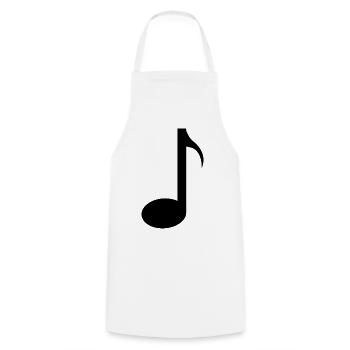 Note musicale - Tablier de cuisine - blanc - Devant - AI Model Male 185 dark (185cm)