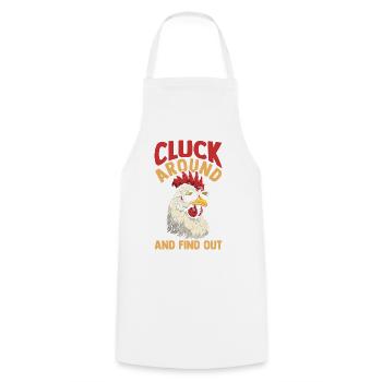 Farmer Rooster Flock Poultry Chicken - Cooking Apron - white - Front - AI Model Male 185 dark (185cm)
