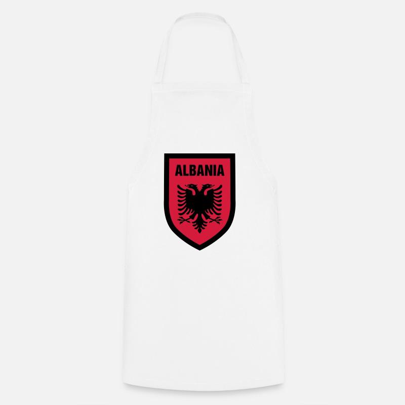 003 Albania - Cooking Apron - white
