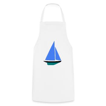 Segelboot - Tablier de cuisine - blanc - Devant - AI Model Male 185 dark (185cm)