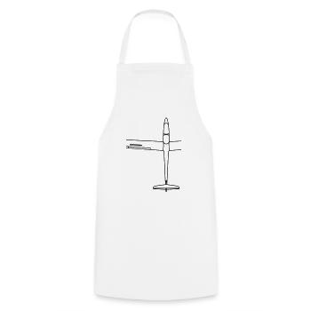 duo discus oben Segelflugzeug Segelflieger T-shirt - Kochschürze - Weiß - Vorne - AI Model Male 185 dark (185cm)