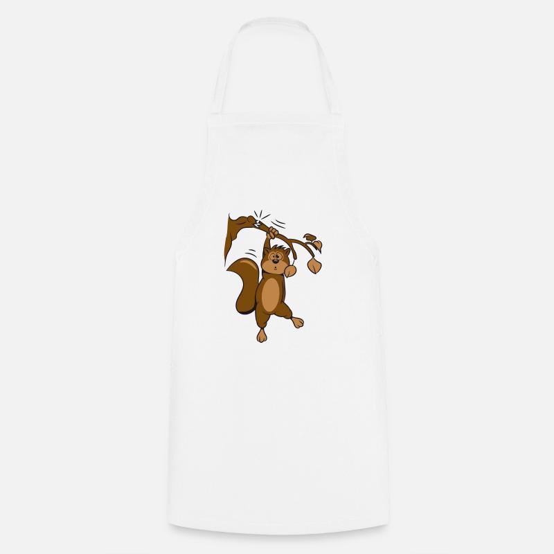 ast breaks hanging - Cooking Apron - white