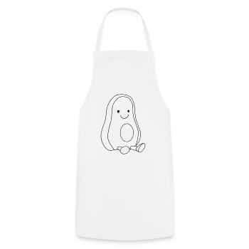 Avocado sweet - Cooking Apron - white - Front - AI Model Male 185 dark (185cm)